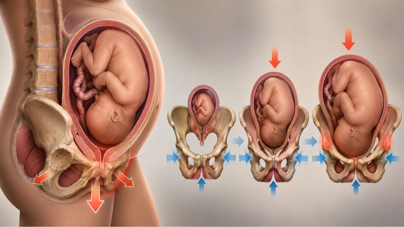 Sự phát triển của thai nhi khiến vùng khung chậu phải chịu áp lực lớn hơn