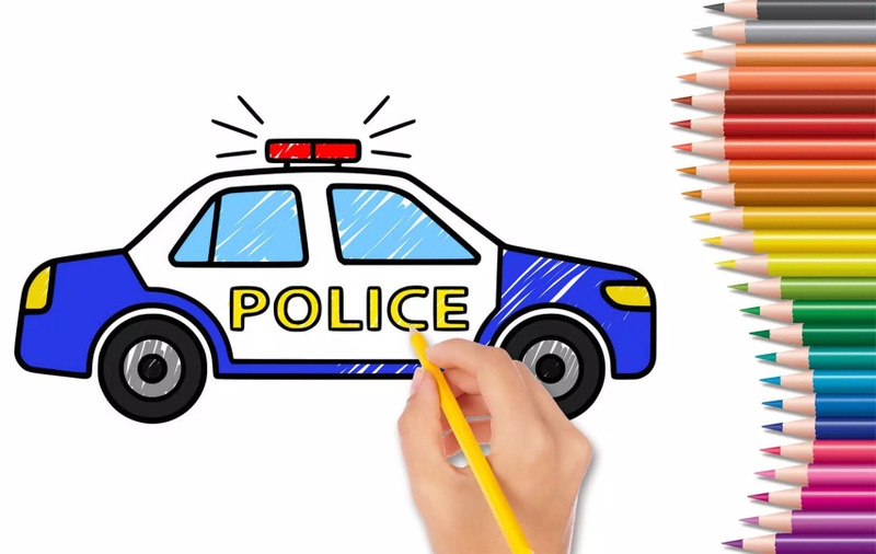 Cách dạy bé vẽ ô tô đơn giản bé nào cũng thích 3