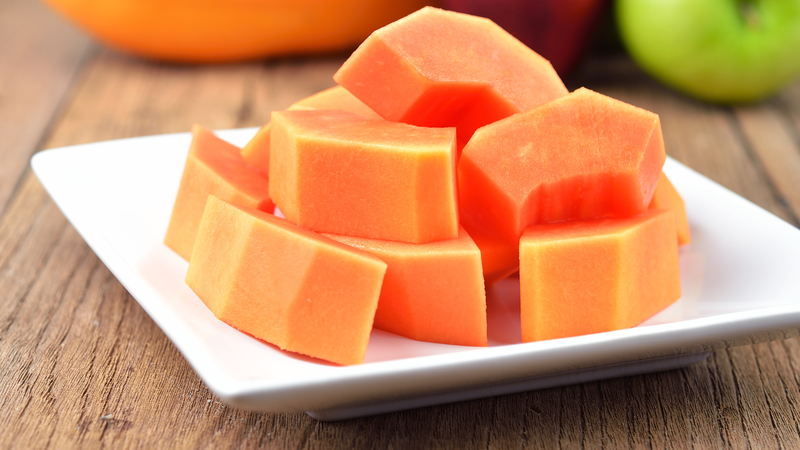 Đu đủ chín mềm, dễ ăn có thể hỗ trợ tiêu hóa