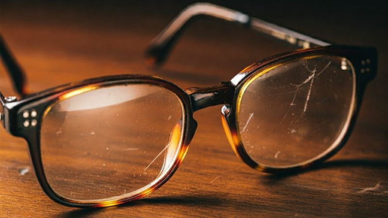 Khi tròng kính bị xước, hình ảnh đi qua kính có thể trở nên kém sắc nét