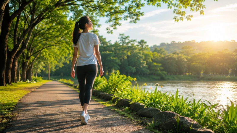 Đi bộ ngoài trời giúp thư giãn tinh thần