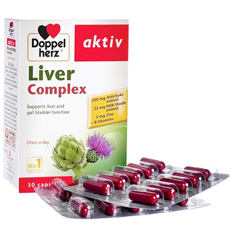 Doppelherz Liver Complex - Viên uống hỗ trợ giải độc gan, hạ men gan 3