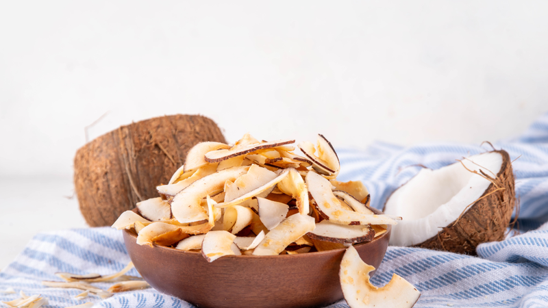 Dừa sấy khô bao nhiêu calo?