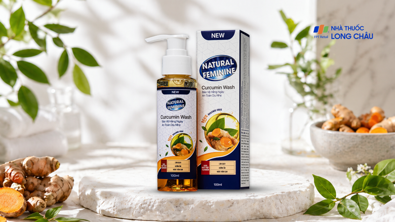 Dung dịch vệ sinh phụ nữ&nbsp;Natural Feminine Curcumin Wash
