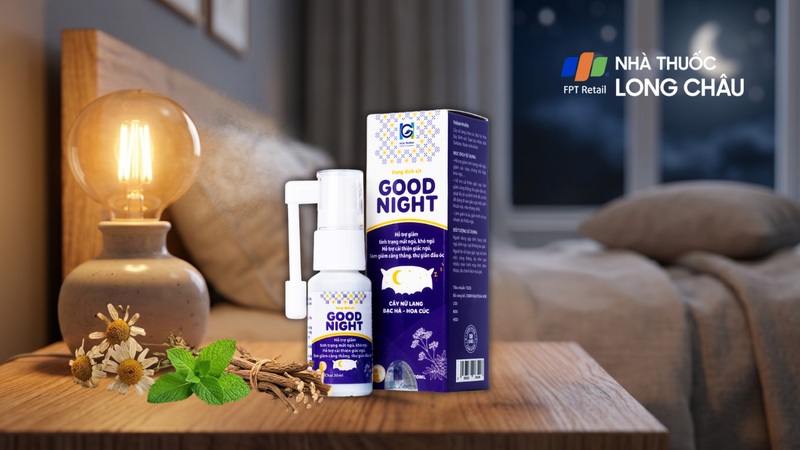 Xịt thảo dược Good Night giúp ngủ ngon, giảm căng thẳng