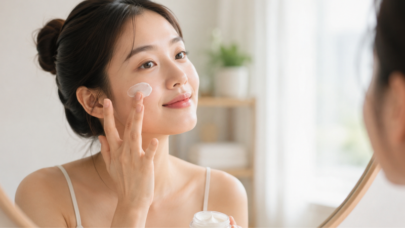 Thoa lượng kem vừa đủ giúp da hấp thu tốt và giảm cảm giác bí da