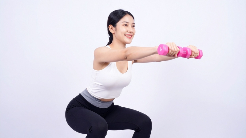 Tư thế đứng tấn có nguyên lý tương đồng với bài tập squat