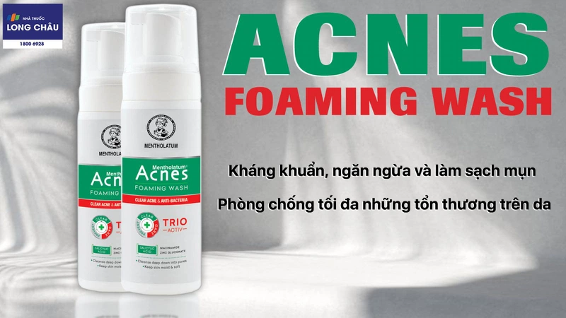 Dung dịch tạo bọt ngăn ngừa mụn Acnes Foaming Wash 2