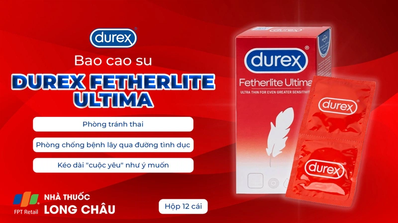 Mua bao cao su Durex Fetherlite Ultimate 12 cái chính hãng giá rẻ