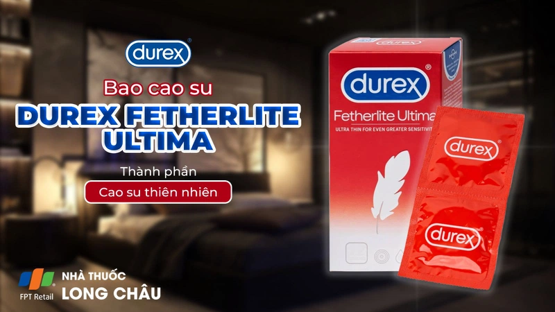Durex Fetherlite Ultima chính hãng hộp 12 cái