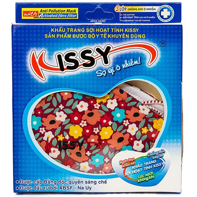 Khẩu trang sợi hoạt tính Kissy size M