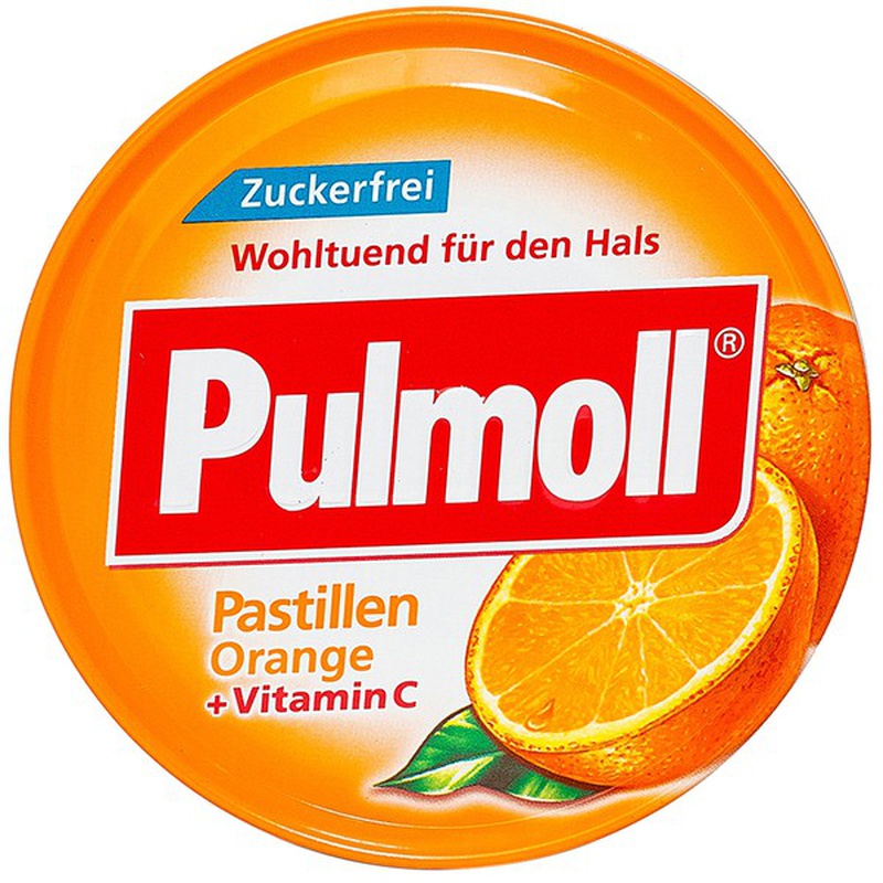 Kẹo ngậm ho không đường Pulmoll Orange