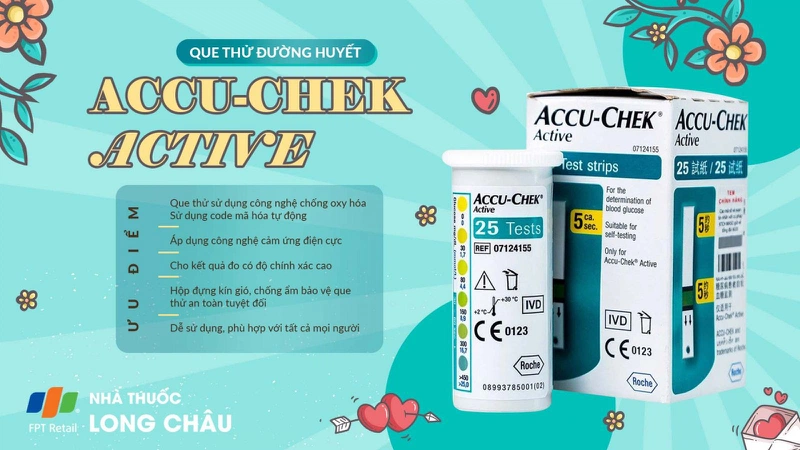 Que thử đường huyết Accu-Chek Active 2