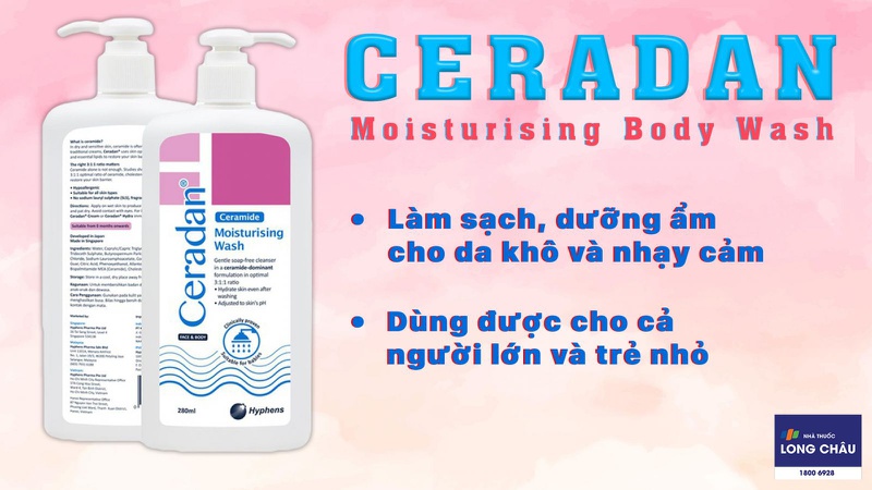Sữa tắm Ceradan Moisturising Body Wash 2