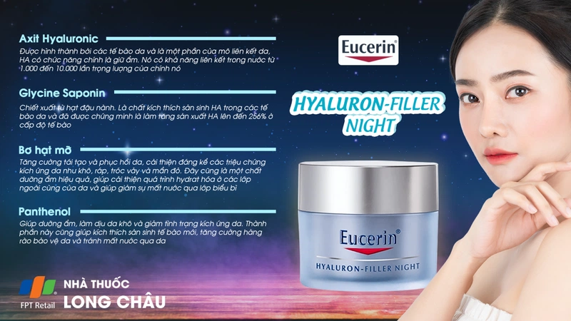Kem ngăn ngừa lão hóa da ban đêm Eucerin Hyaluron-Filler Night Cream 50ml 1