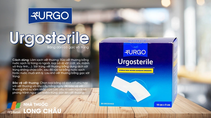 Băng dán có gạc Urgosterile 1