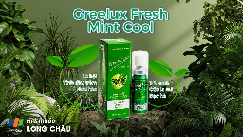 Xịt thơm miệng Greelux Fresh Mint Cool 1