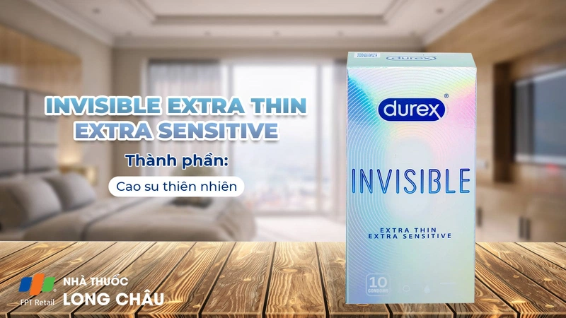 Bao cao su Durex Invisible Extra Thin Extra