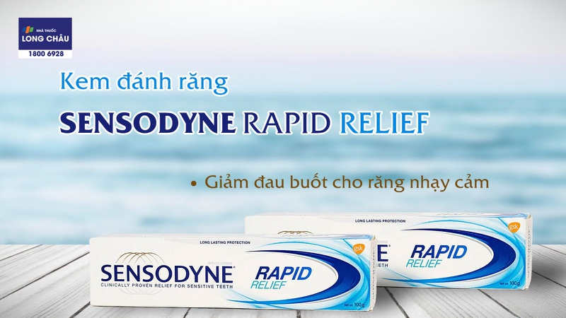 Kem đánh răng Sensodyne Rapid Relief giảm ê buốt