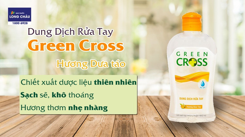 Nước rửa tay khô Green Cross hương táo 250ml