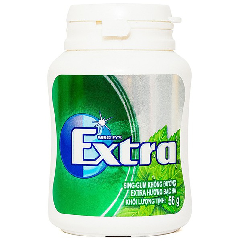 Kẹo gum không đường Extra hương bạc hà