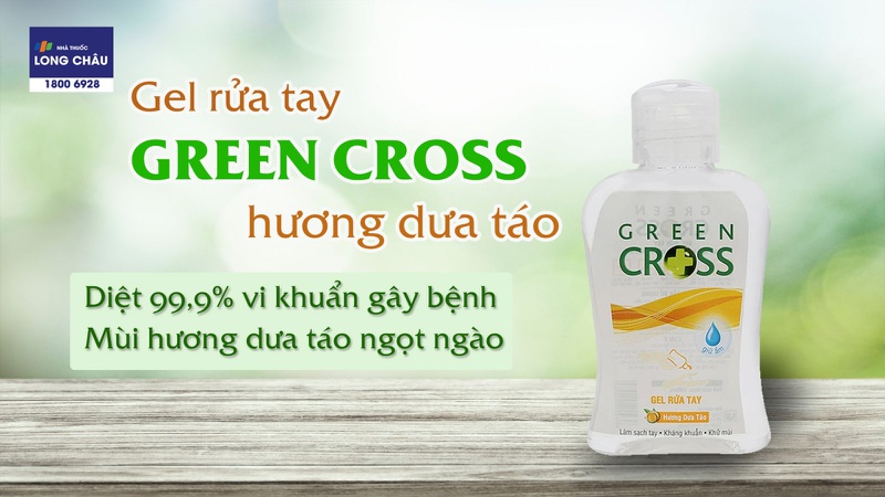 Gel rửa tay Green Cross hương dưa táo 100ml