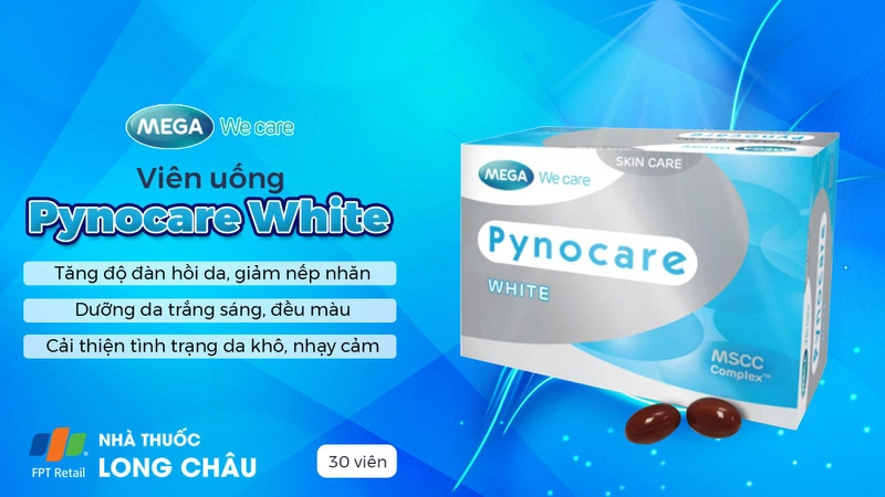 Viên uống trị nám Pynocare White Mega We Care 30 viên 2