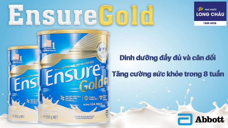 Sữa Ensure Gold 850G Hương Lúa Mạch 2