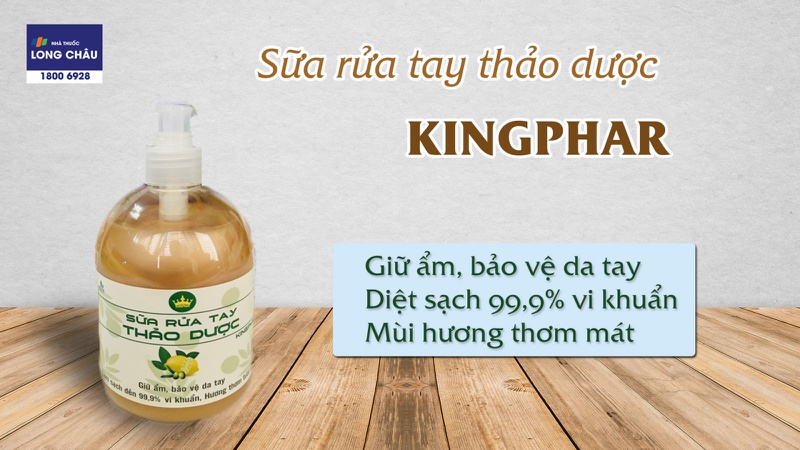 Sữa rửa tay thảo dược kingphar 500ml