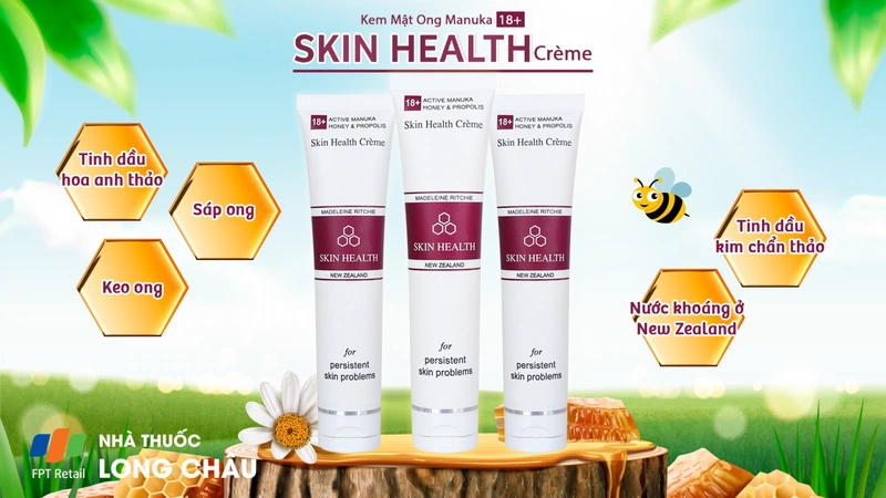 Kem 18+ Active Manuka Honey And Propolis Skin Health Crème dưỡng ẩm, giảm kích ứng da, viêm da (40ml)