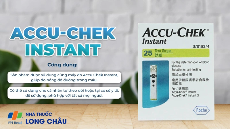 Que thử đường huyết Accu Chek Instant 1