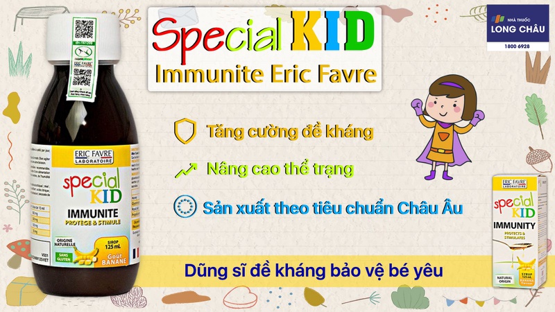 Siro tăng cường miễn dịch cho trẻ Special Kid Immunite Eric Favre 125ml 2