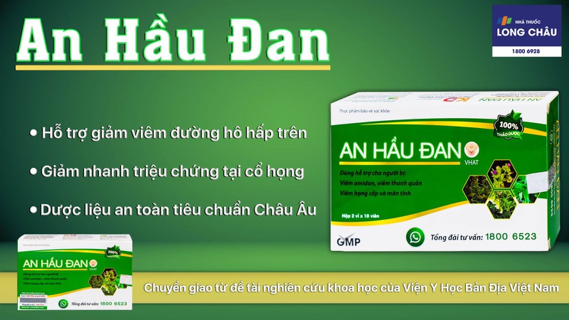 Viên ngậm thảo dược giảm ho An Hầu Đan NanoFrance 20 viên 2