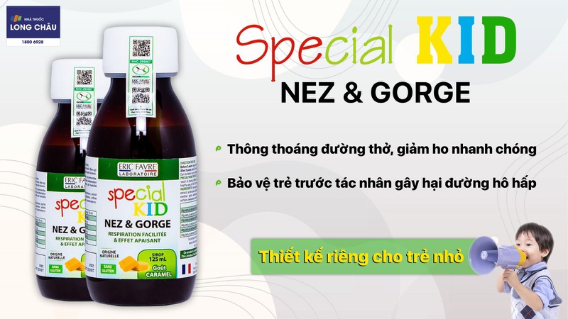 Siro giảm ho cho trẻ Special Kid Nez & Gorge 125ml 2