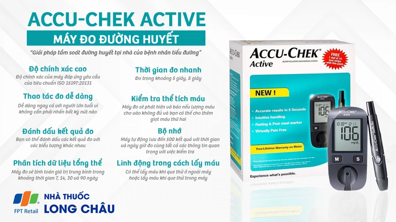 Máy đo đường huyết Accu-Chek Active