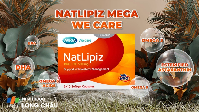 Viên uống NatLipiz duy trì cholesterol tốt