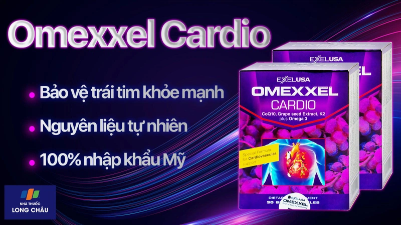 Viên uống hỗ trợ tim mạch Omexxel Cardio Excelife 3X10 2
