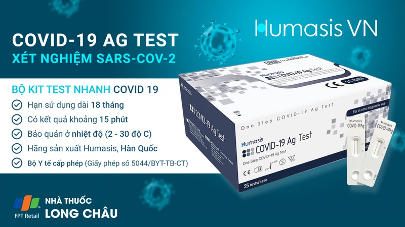 bộ kit test Humasis Covid-19 Ag Test