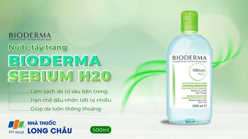 Nước tẩy trang Bioderma Sebium H20 2