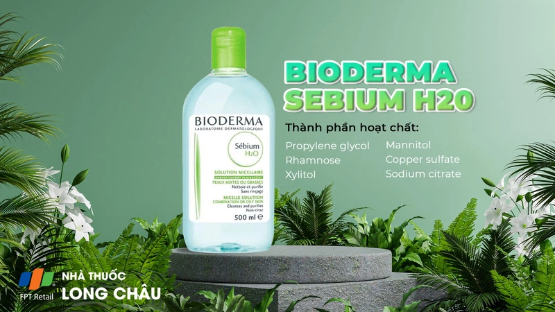 Nước tẩy trang Bioderma Sebium H20 1