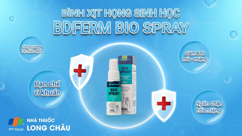 Xịt Họng Sinh Học Bdferm Bio Spray 1