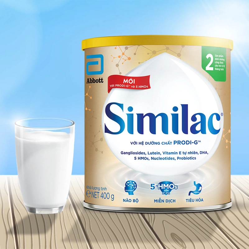 Sữa Abbott Cho Trẻ 6-12 Tháng Similac 2 Mới (Prodi-G Và 5 Hmos) 400G 1