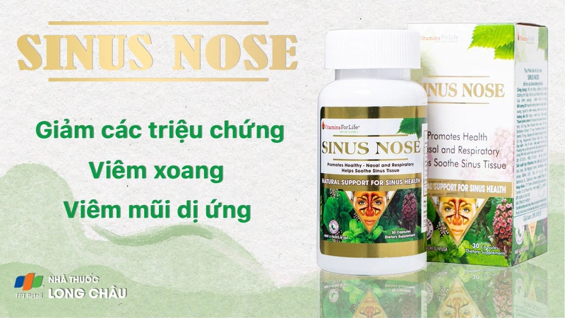 Viên uống Sinus Nose Vitamins For Life 30 viên tăng cường sức khỏe đường hô hấp 2