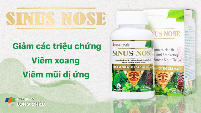Viên uống Sinus Nose Vitamins For Life 60 viên tăng cường sức khỏe đường hô hấp 2