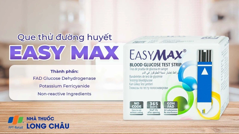 Que thử đường huyết Easy Max  1