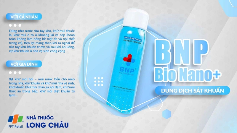 Dung dịch sát khuẩn đa năng BNP hương cam 1