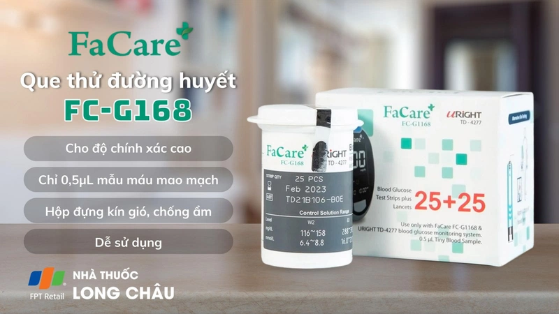 Que thử đường huyết FaCare FC-G168 1