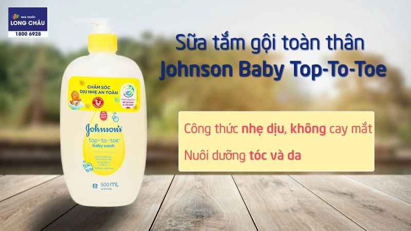 Sua tam goi toan than Johnson's Baby Top to Toe Chai 500Ml