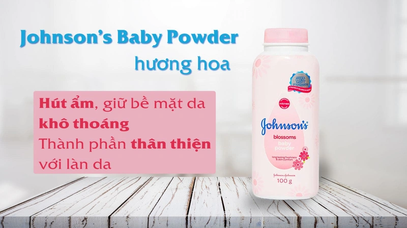 Phấn thơm Johnson's Baby Hương Hoa 100G