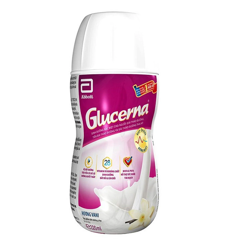 Sữa dinh dưỡng Glucerna Abbott Hương Vani 220ml (Lốc 6 chai)